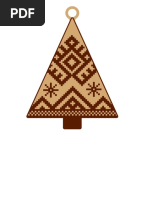 Christmas Folk Ornament 1