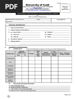 Employment Form For Shangla Campus BPS 17 To BPS 21 or Equivalent