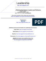 The Psychoanalytic Relationship Between Leaders and Followers 2008