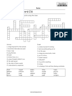 Printable Spelling Crossword C16