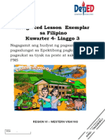 INTEGRATED LESSON EXEMPLAR SA FILIPINO 7 NEW fORMAT New New 1