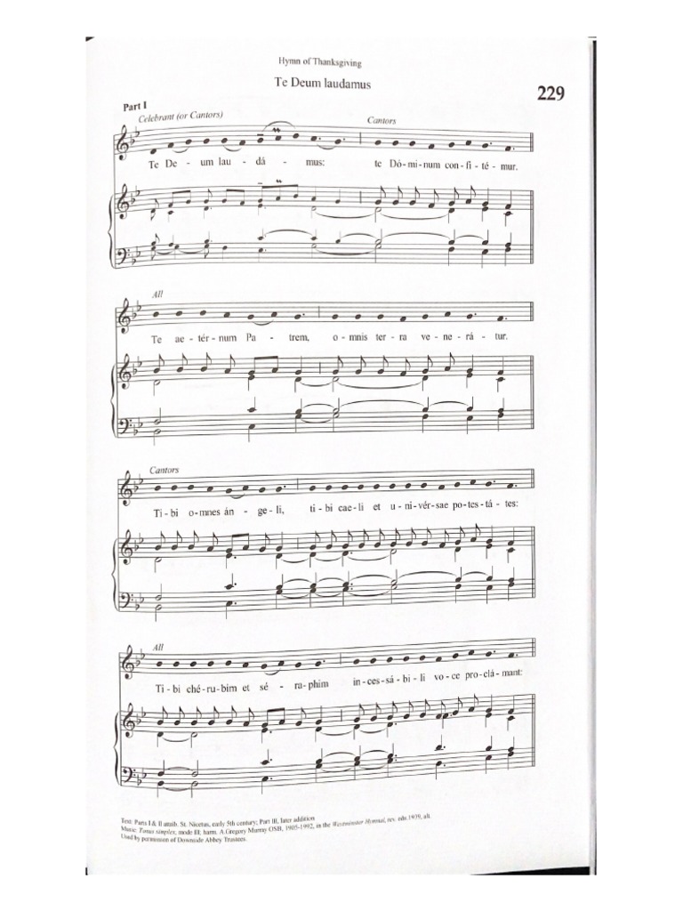 Hymn of Thanksgiving | PDF