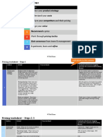 Pricing Worksheet