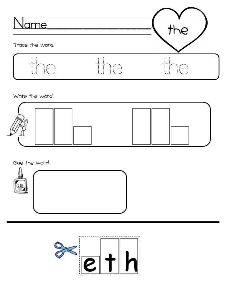 Word Tracing and Writing Exercise | PDF | Language Arts & Discipline