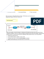 45531219 Take Assessment DCompNtwk Practice Final CCNA Discovery Designing and Supporting Computer Networks Version 4 0