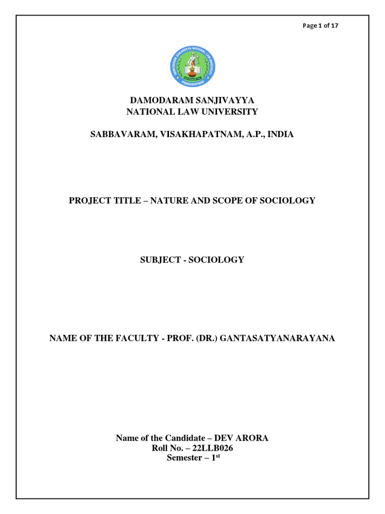 Nature and Scope of Sociology | PDF | Sociology | Science