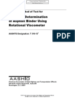 Viscosity Determination of Asphalt Binder Using Rotational Viscometer