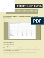 Ejercicio de Formatos en Excel1