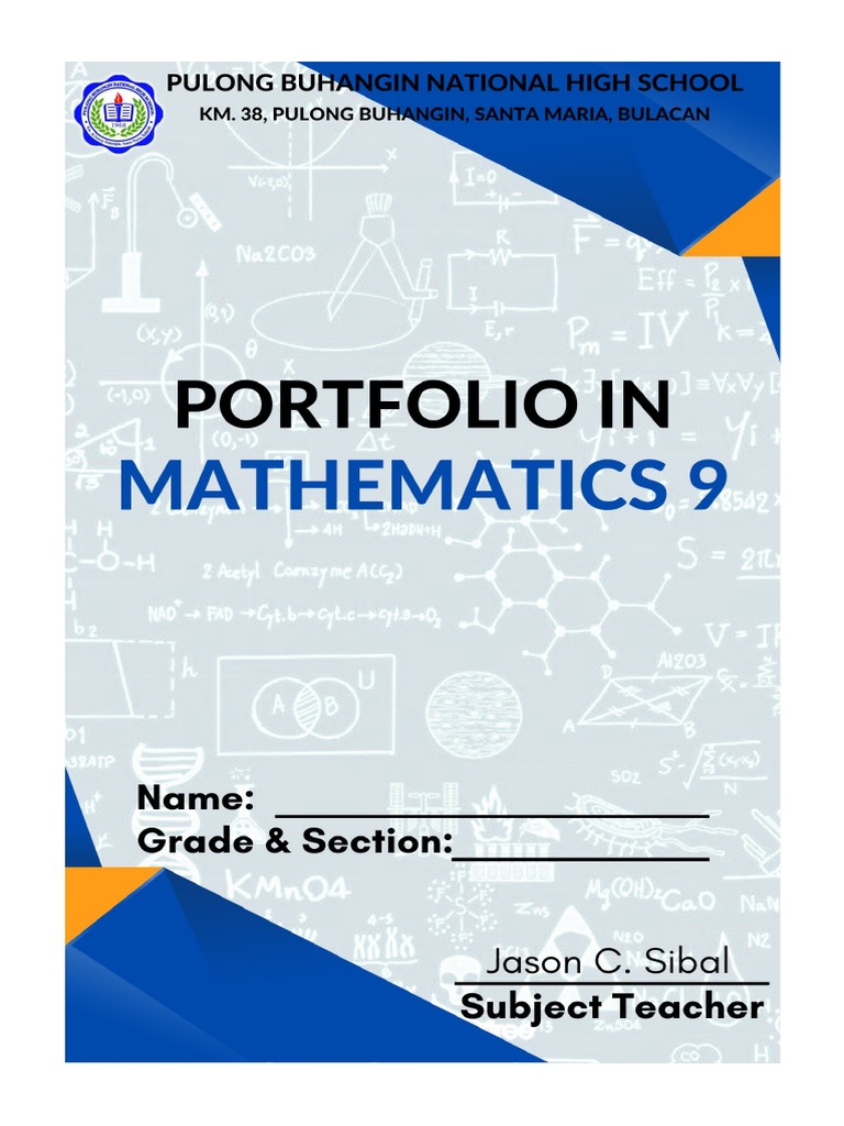 Portfolio in Mathematics 9 | PDF