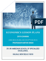 Economics Lesson Plans for Secondary Education