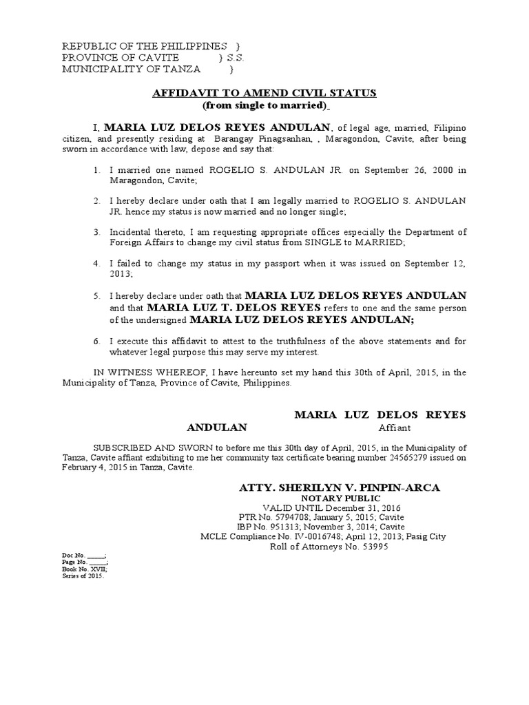 affidavit-change-of-status-pdf-affidavit-civil-law-common-law