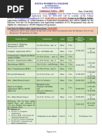 Admission Notice 2022