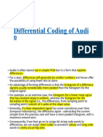 Differential Coding Exploits Temporal Redundancy in Audio Signals