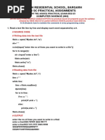 Xii SC Practical Assignment