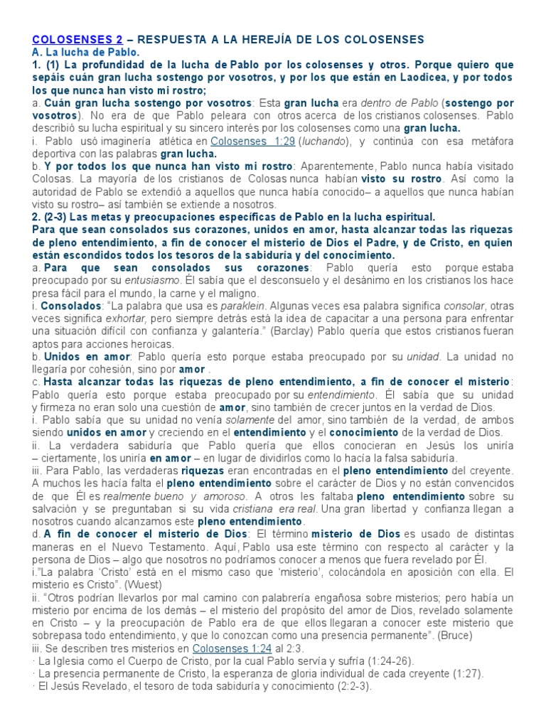 Col 2-1-7 | PDF | Cristo (título) | Pablo el apóstol