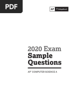 2020 Exam-Sample-Questions-Computer-Science