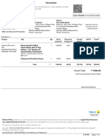 Tax Invoice for Noise Watch and Extended Warranty