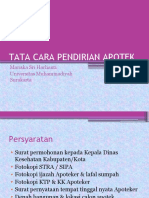 Tata Cara Pendirian Apotek