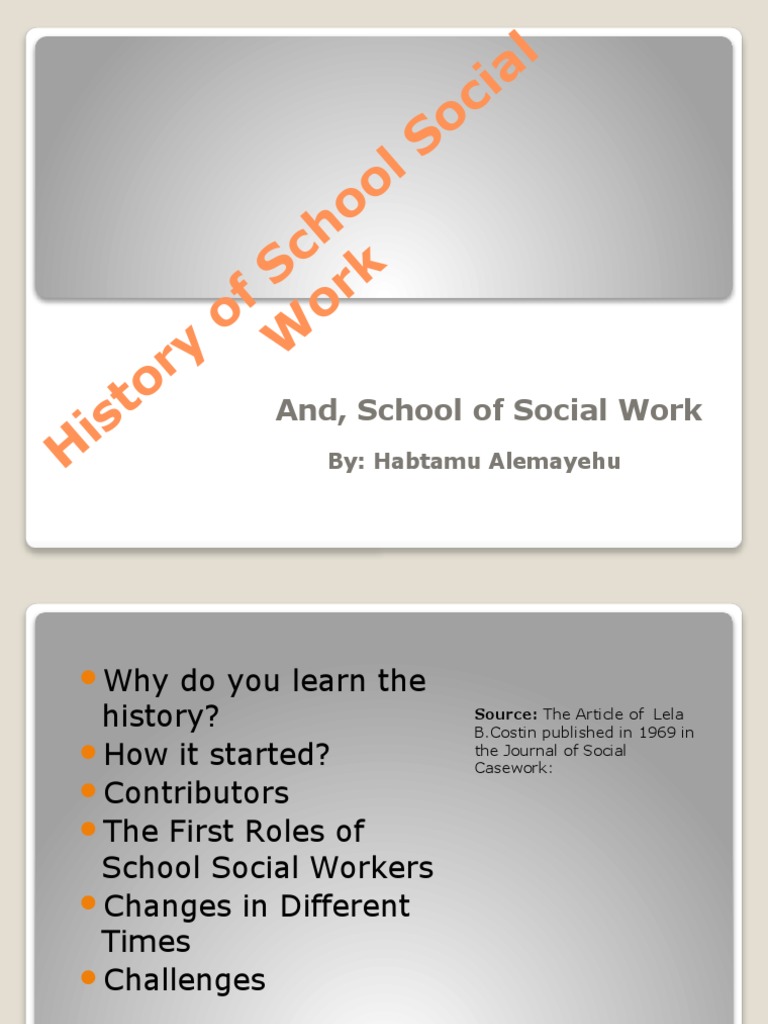 History of School Social Work | PDF | Social Science