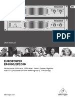 Europower EP4000/EP2000: User Manual
