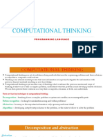 Computational Thinking