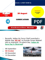 26 August Current Affairs