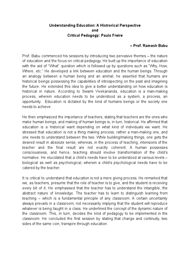 Prof. Ramesh Babu | PDF | Pedagogy | Teachers