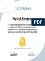 Prateek Swaroop-ScrumAlliance CSM Certificate