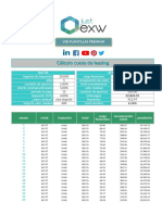 Plantilla Excel Cuota Leasing