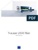 TRUMPF Technical Data Sheet TruLaser 2030 Fiber