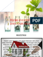 Teori Investasi Dan Tabungan