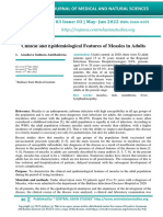 Clinical and Epidemiological Features of Measles in Adults