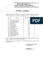 Surat Tugas Penguji Uji Kompetensi 2007 Internal SMKN