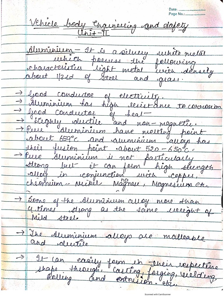 Vehicle Body Engineering (Unit 2) PDF