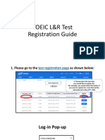 TOEIC LR Test Registration Guide