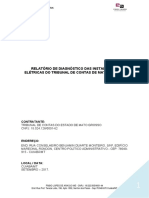 Relatório diagnóstico instalações elétricas TCE MT