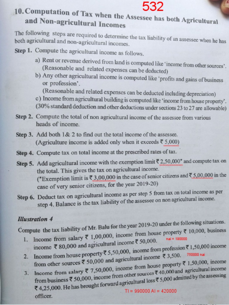 Agriculture Income Income Tax Pdf Taxes Government Finances