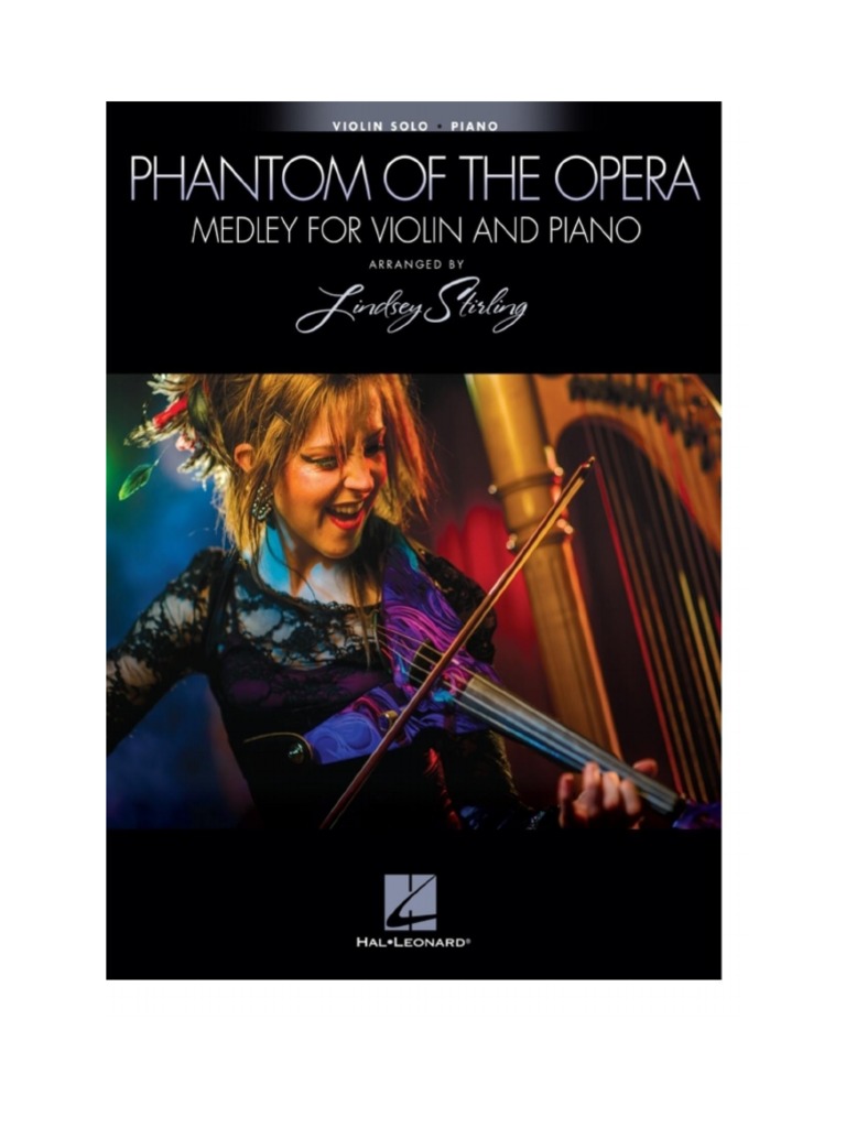 The Phantom of The Opera Medley For Violin and Piano Violin Book With