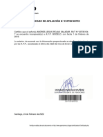 Certificado de afiliación a AFP Modelo Andrés Rojas