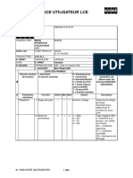 Manuel Technique - KONE - Menu Interface Utilisateur LCE Version 6.52