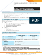 MES Cambridge GCE Exam Entries