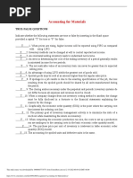 Assignment Accounting For Materials