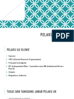 PELAKU UJI KLINIK