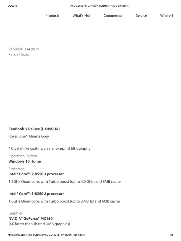 ASUS Zenbook UX430UN-GV031T - PC portable - | Muséericorde