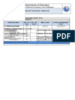 Inclusive Education Budget Template