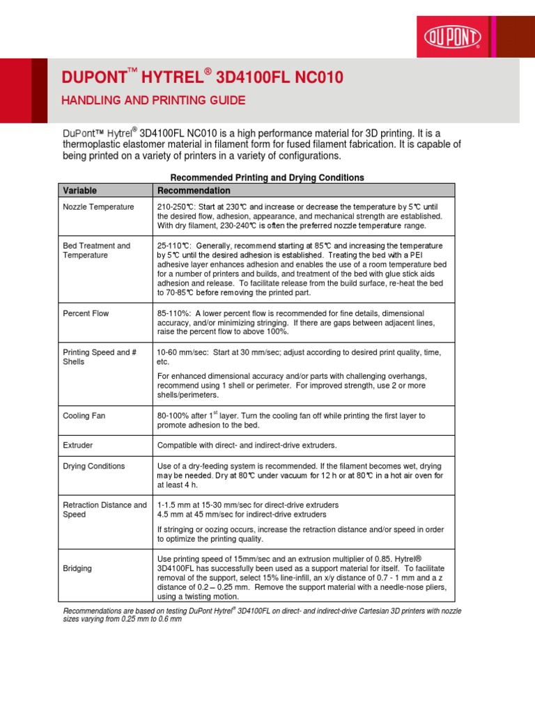 Dupont Hytrel Spec Sheet _ Hytrel® 7246 Data Sheet – YEYCDB