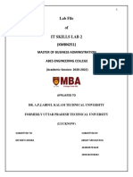 IT Skills Lab 2 Lab File for MBA at Abes Engineering College