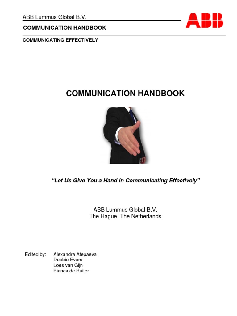 Communication Hand Book | PDF | Brainstorming | Voicemail