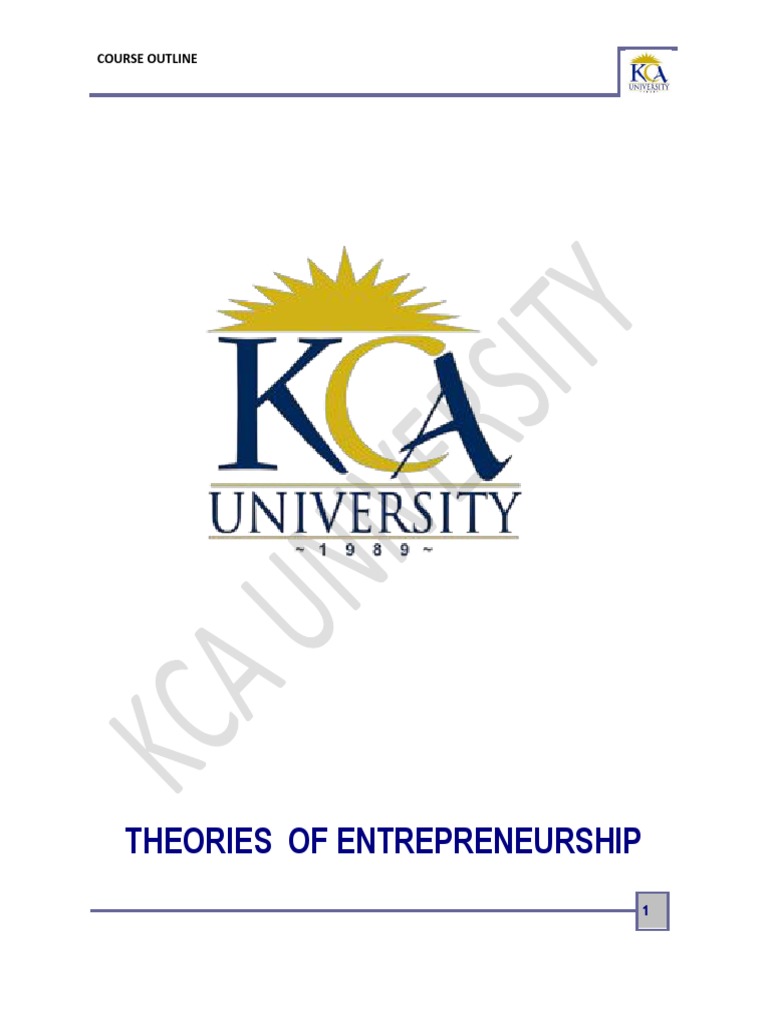 Theories of entrepreneurship pdf entrepreneurship business