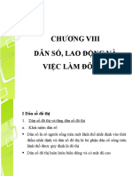 Chapter 8 - Dan So Lao Dong Va Viec Lam Do Thi